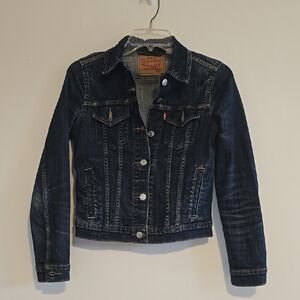 Levi's Women's Blue Denim Button-down Jacket size XS